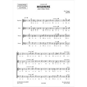Miserere : pour choeur mixte